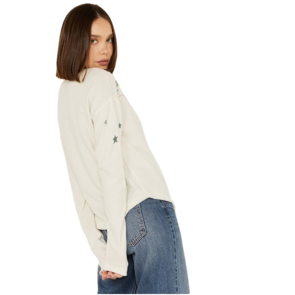 Free People Homestead Tee in Ivory Combo - Picture 3 of 8